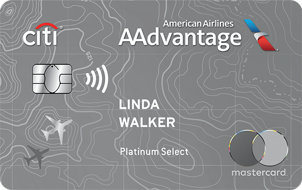 Citi® / AAdvantage® Platinum Select® World Elite Mastercard® card art