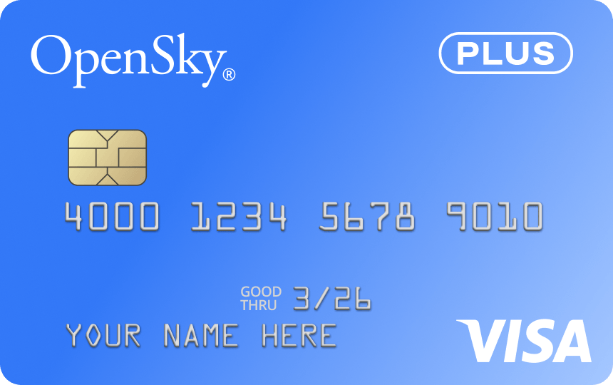 card art for the OpenSky® Plus Secured Visa® Credit Card