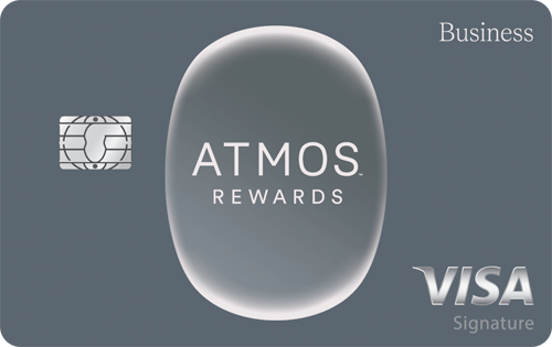 card art for the Atmos™ Rewards Visa Signature® Business Card