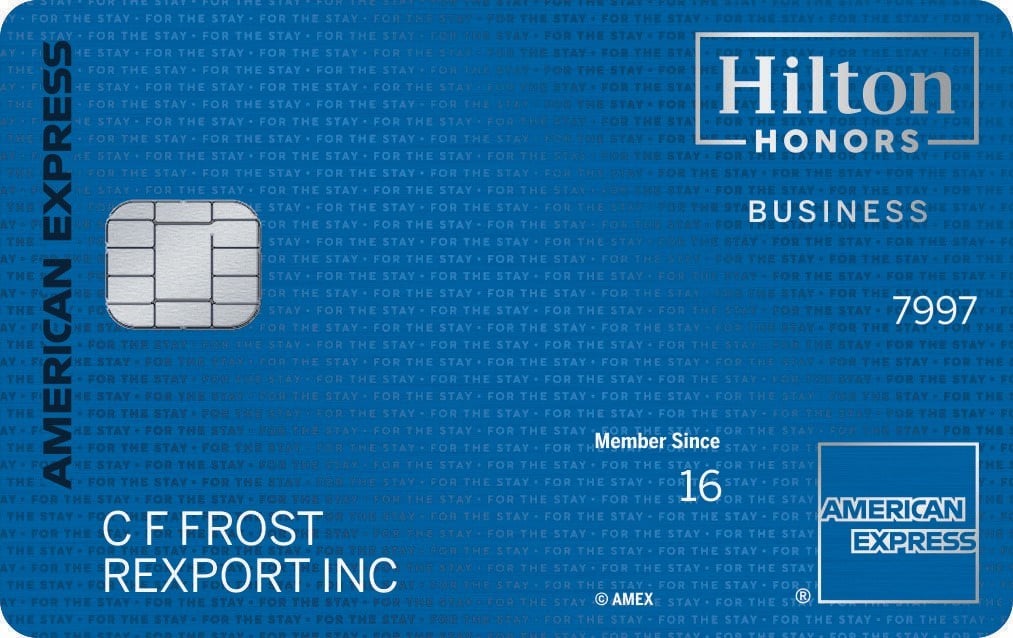 card art for the The Hilton Honors American Express Business Card
